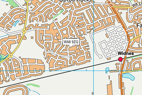 WA8 9ZQ map - OS VectorMap District (Ordnance Survey) WA8 9ZQ map - OS VectorMap District (Ordnance Survey)
