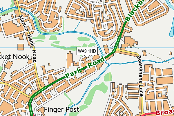 WA9 1HD map - OS VectorMap District (Ordnance Survey) WA9 1HD map - OS VectorMap District (Ordnance Survey)