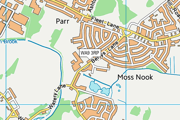 WA9 3RP map - OS VectorMap District (Ordnance Survey) WA9 3RP map - OS VectorMap District (Ordnance Survey)