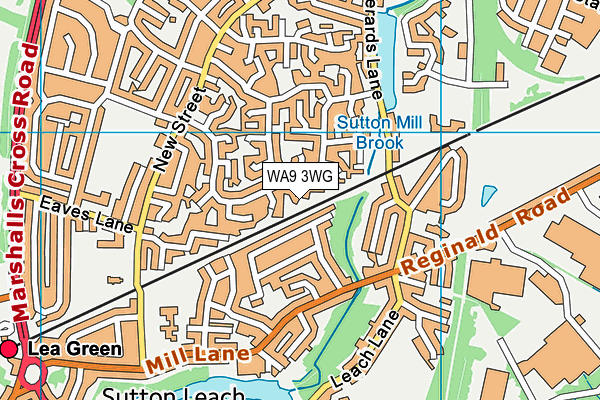 WA9 3WG map - OS VectorMap District (Ordnance Survey) WA9 3WG map - OS VectorMap District (Ordnance Survey)