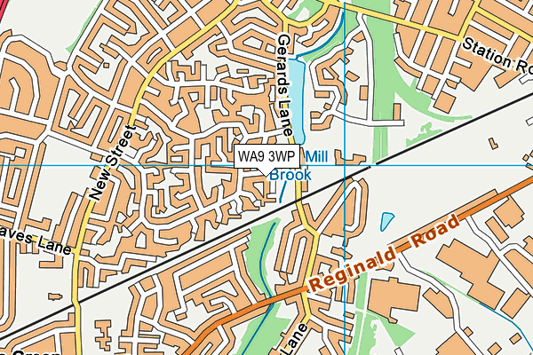 WA9 3WP map - OS VectorMap District (Ordnance Survey) WA9 3WP map - OS VectorMap District (Ordnance Survey)