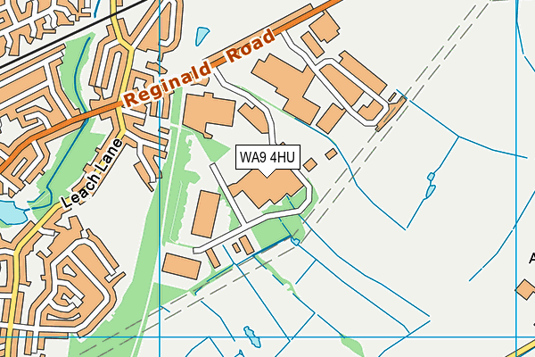 WA9 4HU map - OS VectorMap District (Ordnance Survey) WA9 4HU map - OS VectorMap District (Ordnance Survey)