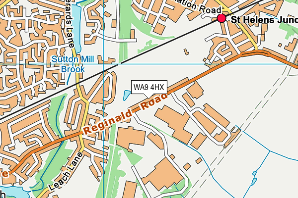 WA9 4HX map - OS VectorMap District (Ordnance Survey) WA9 4HX map - OS VectorMap District (Ordnance Survey)
