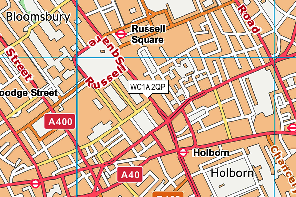 WC1A 2QP map - OS VectorMap District (Ordnance Survey) WC1A 2QP map - OS VectorMap District (Ordnance Survey)