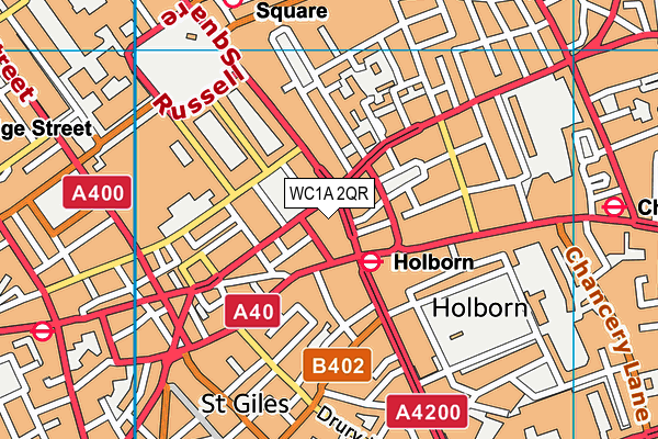 WC1A 2QR map - OS VectorMap District (Ordnance Survey) WC1A 2QR map - OS VectorMap District (Ordnance Survey)