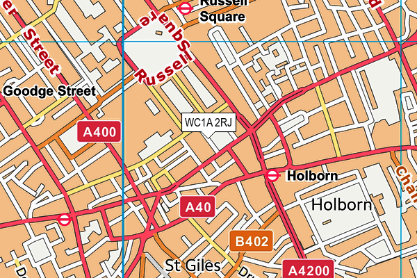 WC1A 2RJ map - OS VectorMap District (Ordnance Survey) WC1A 2RJ map - OS VectorMap District (Ordnance Survey)