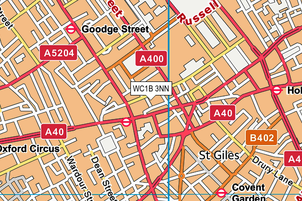 WC1B 3NN map - OS VectorMap District (Ordnance Survey) WC1B 3NN map - OS VectorMap District (Ordnance Survey)