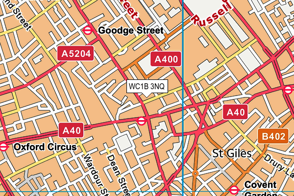 WC1B 3NQ map - OS VectorMap District (Ordnance Survey) WC1B 3NQ map - OS VectorMap District (Ordnance Survey)