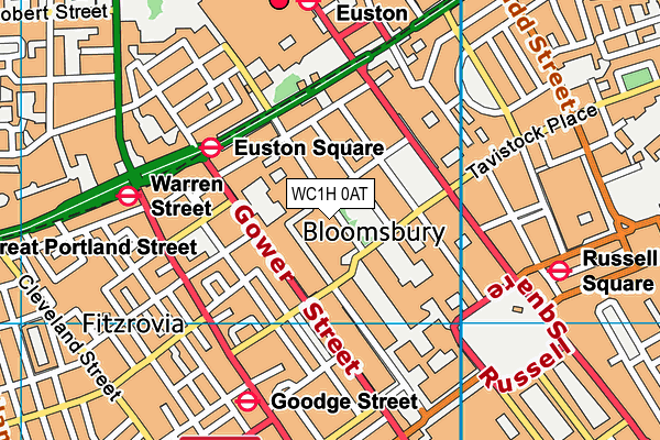WC1H 0AT map - OS VectorMap District (Ordnance Survey) WC1H 0AT map - OS VectorMap District (Ordnance Survey)