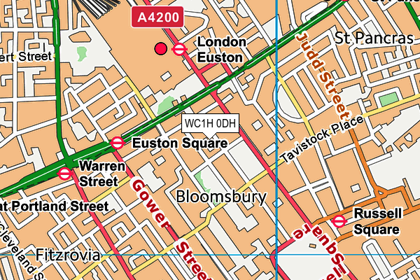 WC1H 0DH map - OS VectorMap District (Ordnance Survey) WC1H 0DH map - OS VectorMap District (Ordnance Survey)