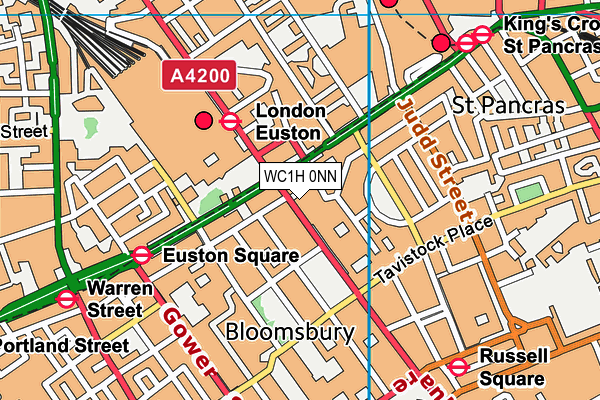 WC1H 0NN map - OS VectorMap District (Ordnance Survey) WC1H 0NN map - OS VectorMap District (Ordnance Survey)