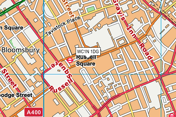 WC1N 1DG map - OS VectorMap District (Ordnance Survey) WC1N 1DG map - OS VectorMap District (Ordnance Survey)