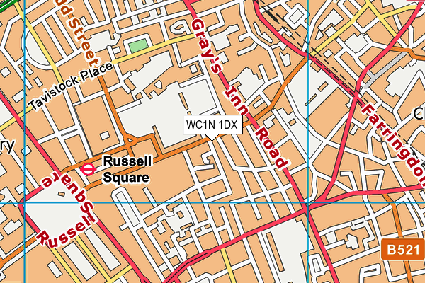 WC1N 1DX map - OS VectorMap District (Ordnance Survey) WC1N 1DX map - OS VectorMap District (Ordnance Survey)