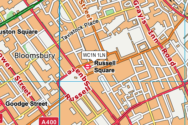 WC1N 1LN map - OS VectorMap District (Ordnance Survey) WC1N 1LN map - OS VectorMap District (Ordnance Survey)
