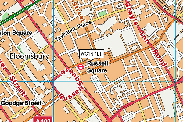 WC1N 1LT map - OS VectorMap District (Ordnance Survey) WC1N 1LT map - OS VectorMap District (Ordnance Survey)