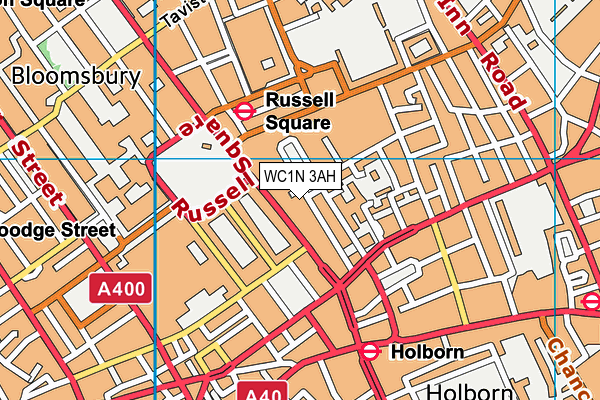 WC1N 3AH map - OS VectorMap District (Ordnance Survey) WC1N 3AH map - OS VectorMap District (Ordnance Survey)