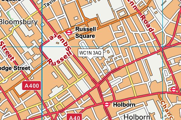 WC1N 3AQ map - OS VectorMap District (Ordnance Survey)
