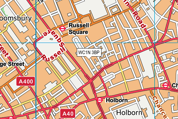 WC1N 3BP map - OS VectorMap District (Ordnance Survey)