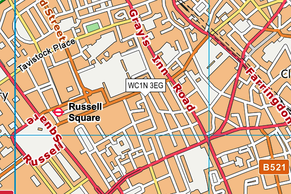 WC1N 3EG map - OS VectorMap District (Ordnance Survey) WC1N 3EG map - OS VectorMap District (Ordnance Survey)