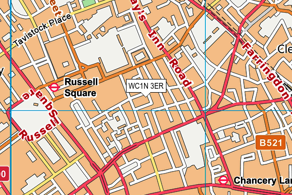 WC1N 3ER map - OS VectorMap District (Ordnance Survey) WC1N 3ER map - OS VectorMap District (Ordnance Survey)