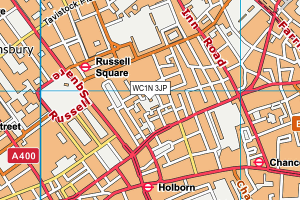 WC1N 3JP map - OS VectorMap District (Ordnance Survey) WC1N 3JP map - OS VectorMap District (Ordnance Survey)