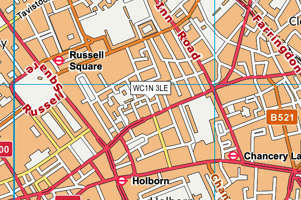 WC1N 3LE map - OS VectorMap District (Ordnance Survey) WC1N 3LE map - OS VectorMap District (Ordnance Survey)