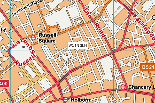 WC1N 3LH map - OS VectorMap District (Ordnance Survey) WC1N 3LH map - OS VectorMap District (Ordnance Survey)