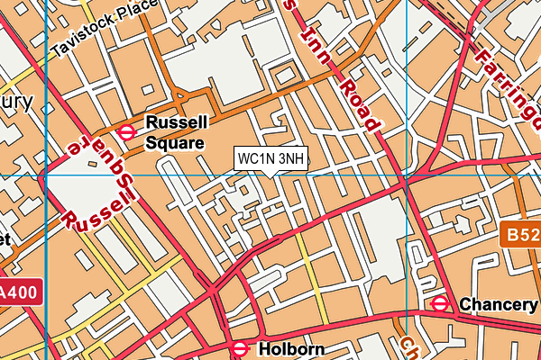 WC1N 3NH map - OS VectorMap District (Ordnance Survey) WC1N 3NH map - OS VectorMap District (Ordnance Survey)