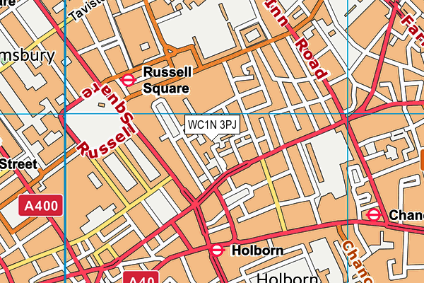 WC1N 3PJ map - OS VectorMap District (Ordnance Survey)