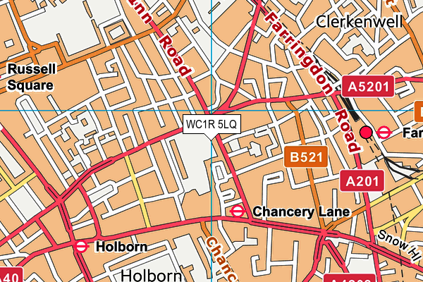 WC1R 5LQ map - OS VectorMap District (Ordnance Survey) WC1R 5LQ map - OS VectorMap District (Ordnance Survey)
