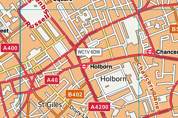 WC1V 6DW map - OS VectorMap District (Ordnance Survey) WC1V 6DW map - OS VectorMap District (Ordnance Survey)