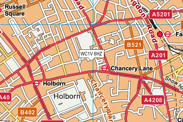 WC1V 6HZ map - OS VectorMap District (Ordnance Survey) WC1V 6HZ map - OS VectorMap District (Ordnance Survey)