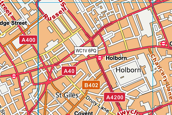 WC1V 6PQ map - OS VectorMap District (Ordnance Survey) WC1V 6PQ map - OS VectorMap District (Ordnance Survey)