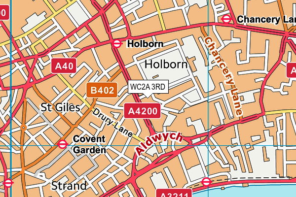 WC2A 3RD map - OS VectorMap District (Ordnance Survey) WC2A 3RD map - OS VectorMap District (Ordnance Survey)