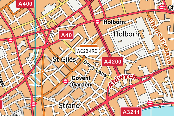 WC2B 4RD map - OS VectorMap District (Ordnance Survey) WC2B 4RD map - OS VectorMap District (Ordnance Survey)