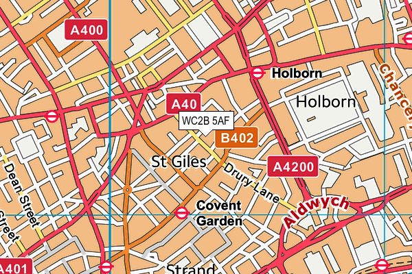 WC2B 5AF map - OS VectorMap District (Ordnance Survey) WC2B 5AF map - OS VectorMap District (Ordnance Survey)