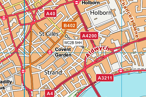 WC2B 5HH map - OS VectorMap District (Ordnance Survey) WC2B 5HH map - OS VectorMap District (Ordnance Survey)
