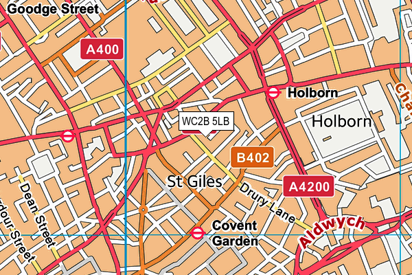 WC2B 5LB map - OS VectorMap District (Ordnance Survey) WC2B 5LB map - OS VectorMap District (Ordnance Survey)