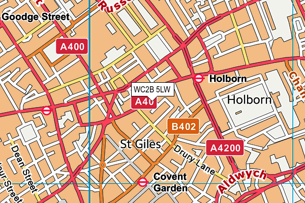WC2B 5LW map - OS VectorMap District (Ordnance Survey) WC2B 5LW map - OS VectorMap District (Ordnance Survey)