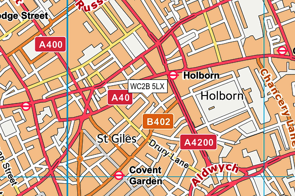 WC2B 5LX map - OS VectorMap District (Ordnance Survey) WC2B 5LX map - OS VectorMap District (Ordnance Survey)