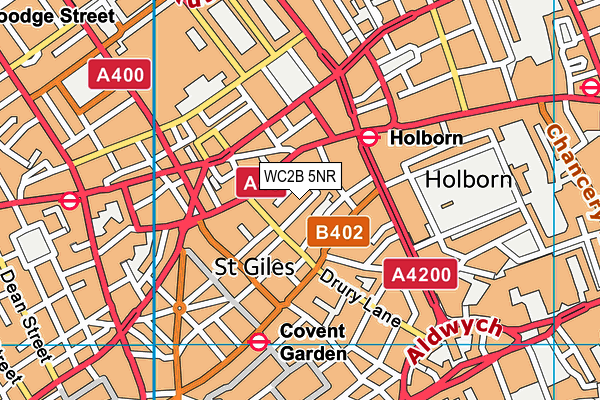 WC2B 5NR map - OS VectorMap District (Ordnance Survey) WC2B 5NR map - OS VectorMap District (Ordnance Survey)