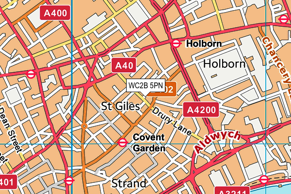 WC2B 5PN map - OS VectorMap District (Ordnance Survey) WC2B 5PN map - OS VectorMap District (Ordnance Survey)