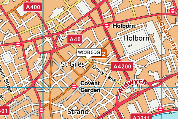 WC2B 5QG map - OS VectorMap District (Ordnance Survey) WC2B 5QG map - OS VectorMap District (Ordnance Survey)