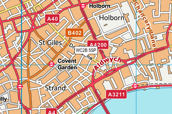 WC2B 5SP map - OS VectorMap District (Ordnance Survey) WC2B 5SP map - OS VectorMap District (Ordnance Survey)