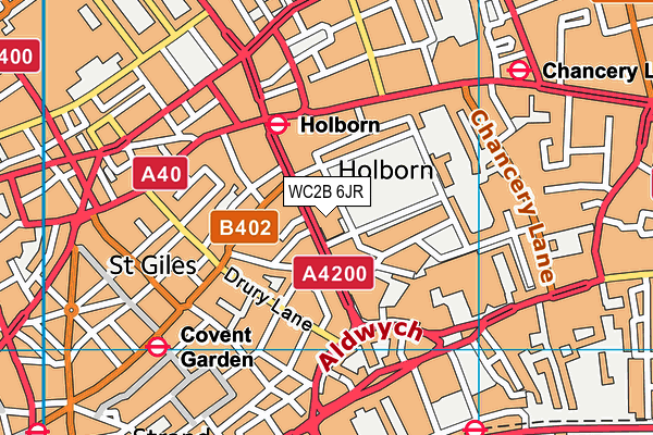 WC2B 6JR map - OS VectorMap District (Ordnance Survey) WC2B 6JR map - OS VectorMap District (Ordnance Survey)