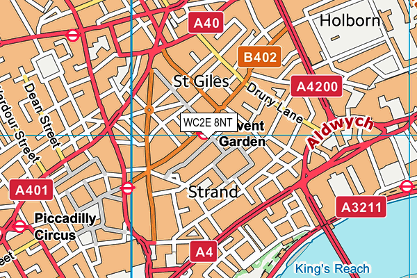 WC2E 8NT map - OS VectorMap District (Ordnance Survey) WC2E 8NT map - OS VectorMap District (Ordnance Survey)