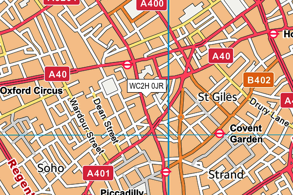WC2H 0JR map - OS VectorMap District (Ordnance Survey) WC2H 0JR map - OS VectorMap District (Ordnance Survey)