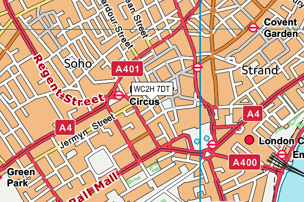 WC2H 7DT map - OS VectorMap District (Ordnance Survey) WC2H 7DT map - OS VectorMap District (Ordnance Survey)