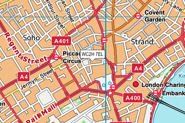 WC2H 7EL map - OS VectorMap District (Ordnance Survey) WC2H 7EL map - OS VectorMap District (Ordnance Survey)
