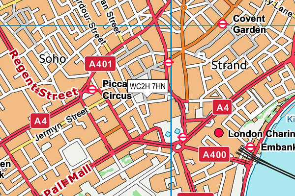 WC2H 7HN map - OS VectorMap District (Ordnance Survey) WC2H 7HN map - OS VectorMap District (Ordnance Survey)